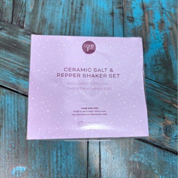 Core Kitchen Ceramic Letters to Santa, Santa in Chimney Salt & Pepper Set - Picture 3 of 6